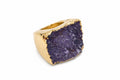 Ring Ametyst druse forgylt
