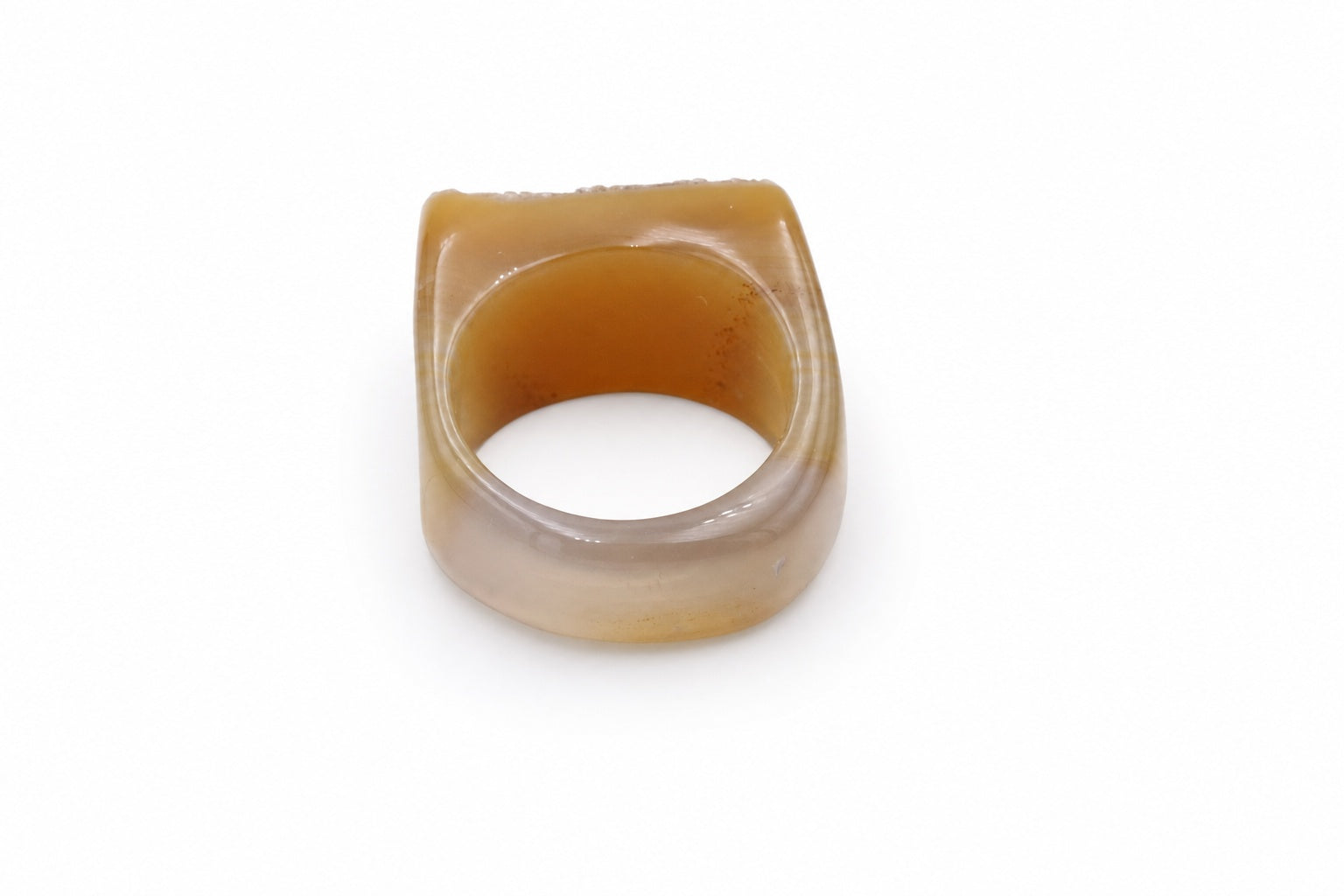 Ring Agaat Druza Bruin