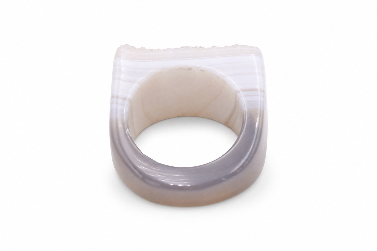 Anello Agata Drusa Bianca