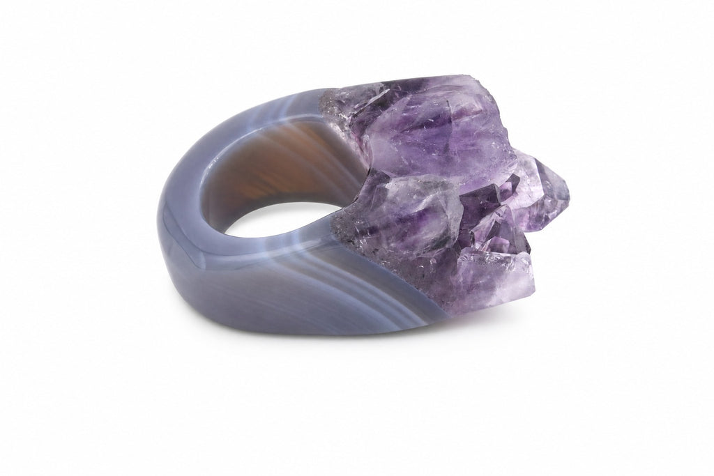 Ring Amethist Druza