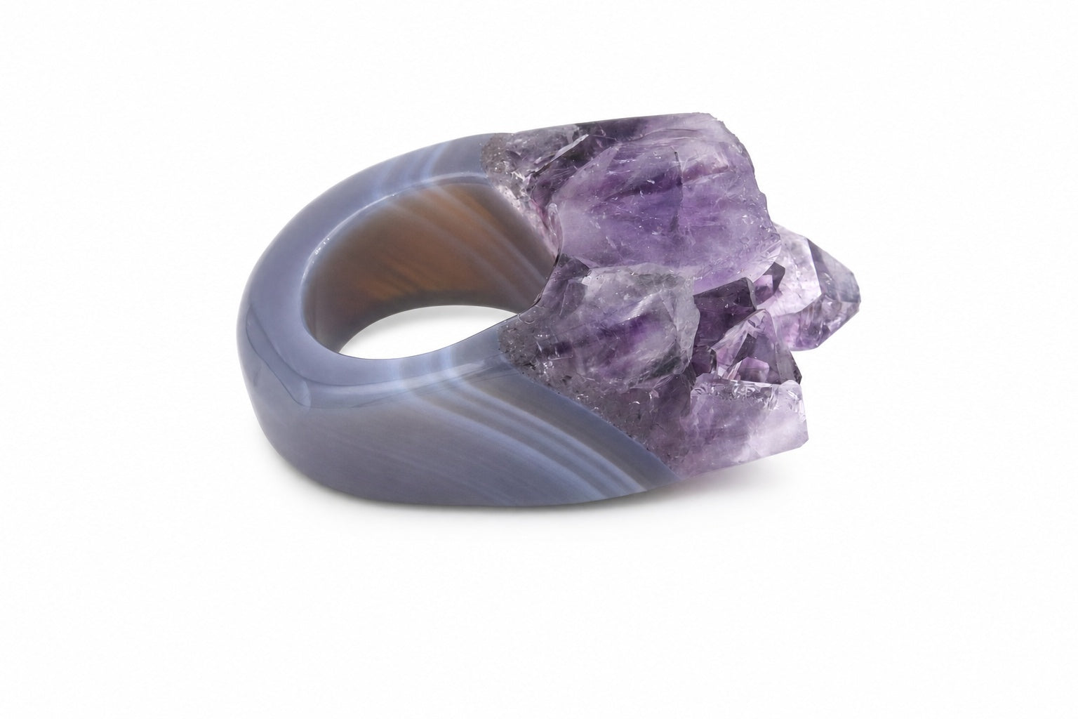 Ring Amethist Druza