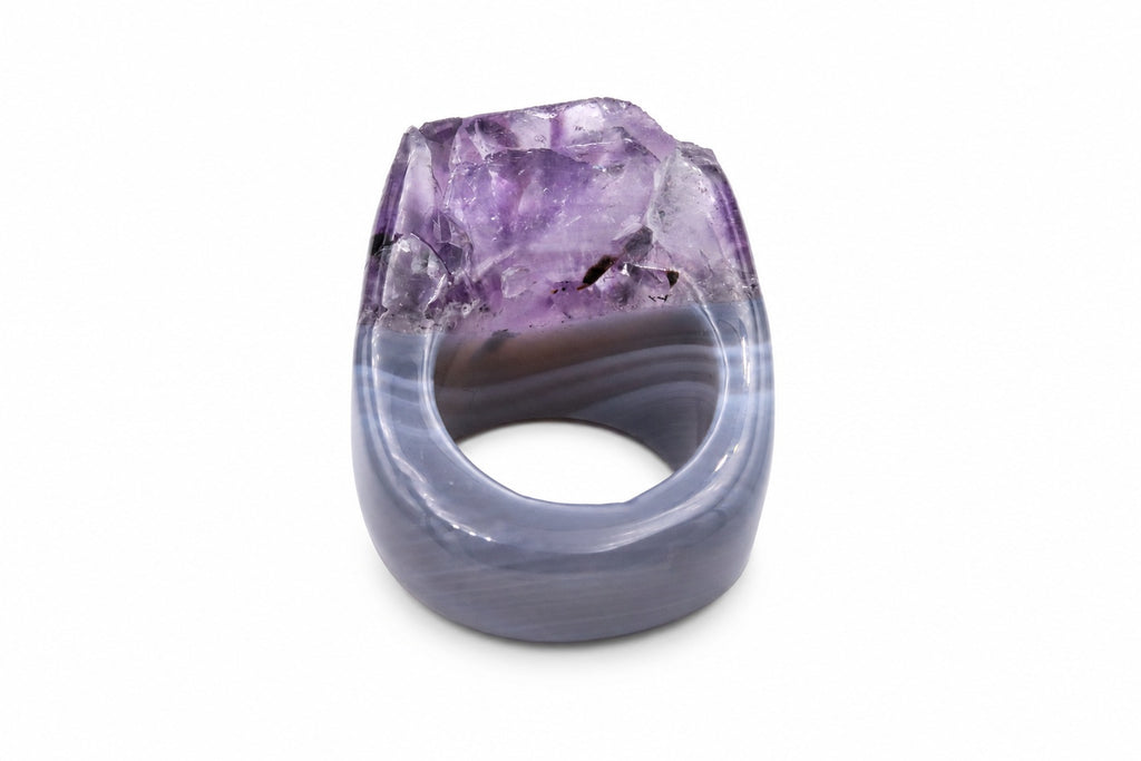 Ring Amethist Druza