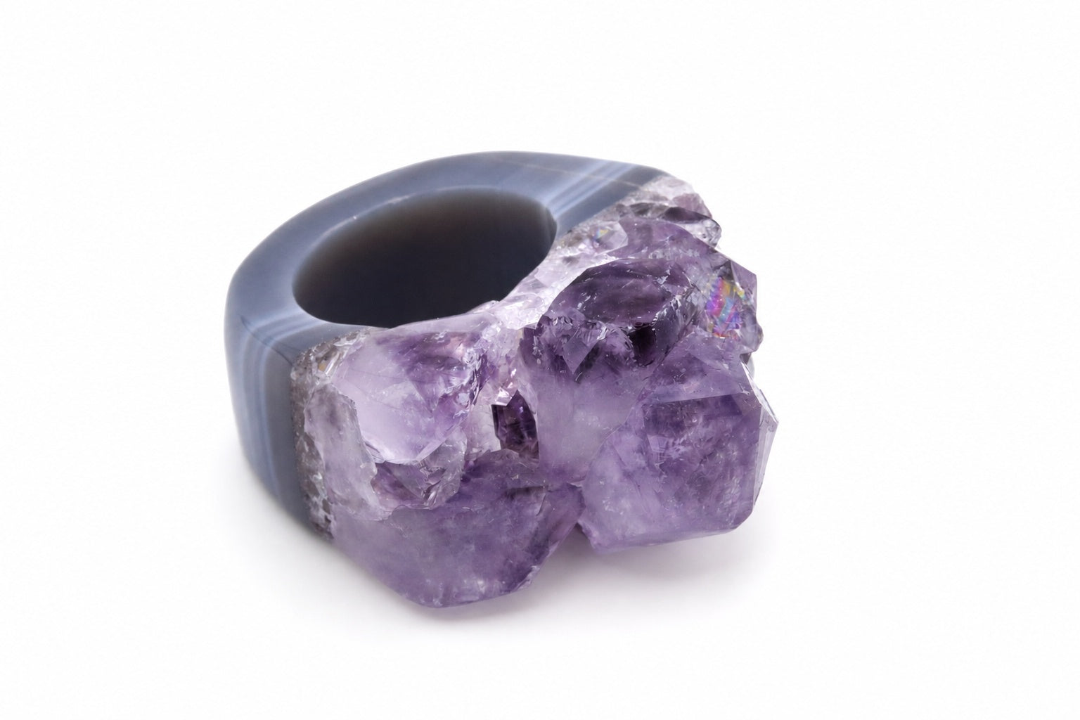 Anello Ametista Drusa