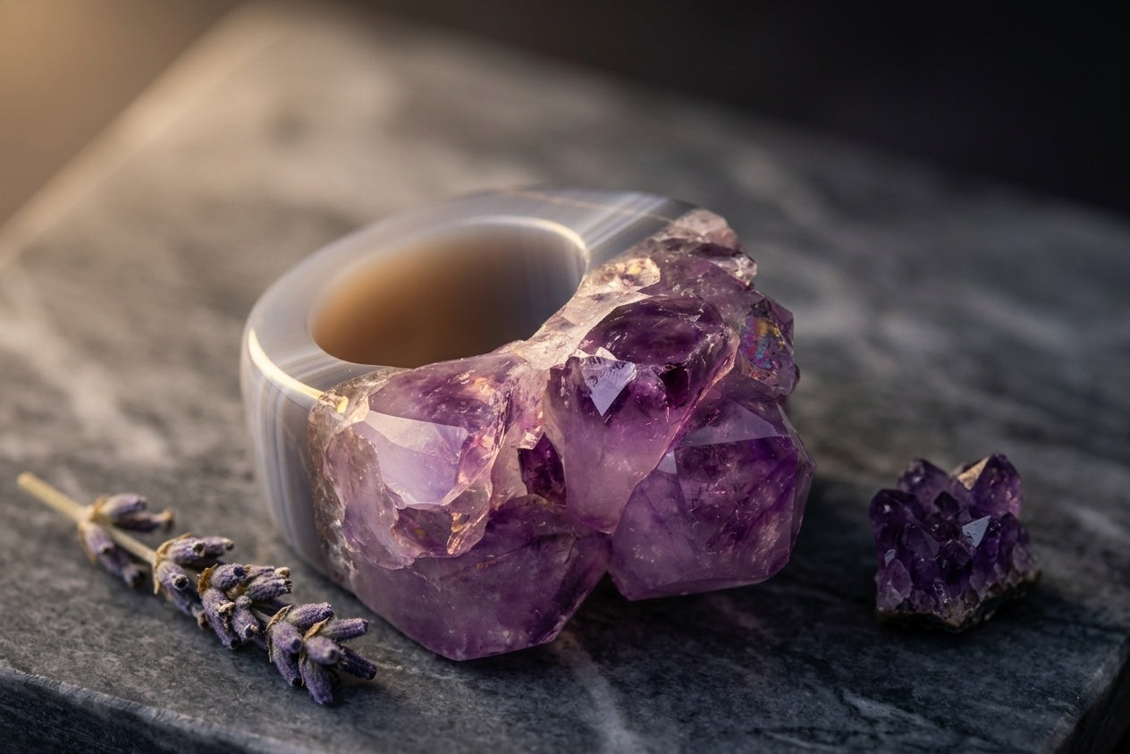 Anello Ametista Drusa