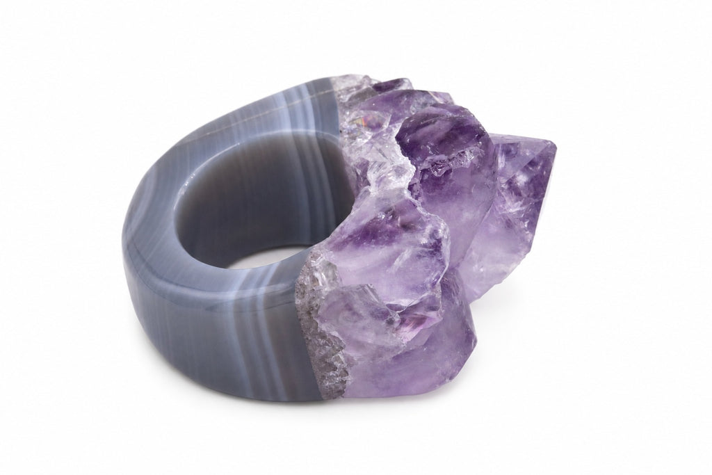 Anello Ametista Drusa
