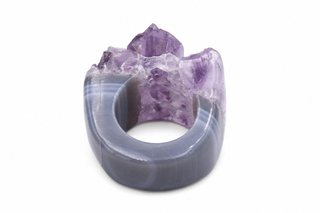 Anello Ametista Drusa