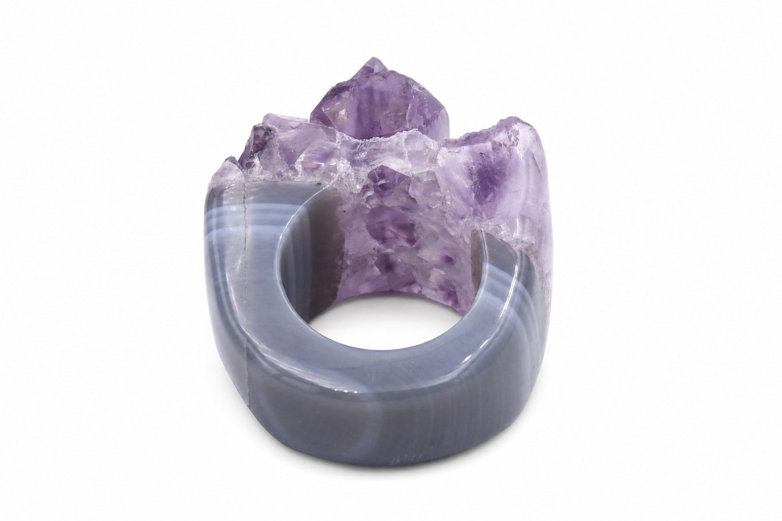 Anello Ametista Drusa