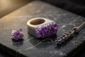 Amethyst Druzy Ring