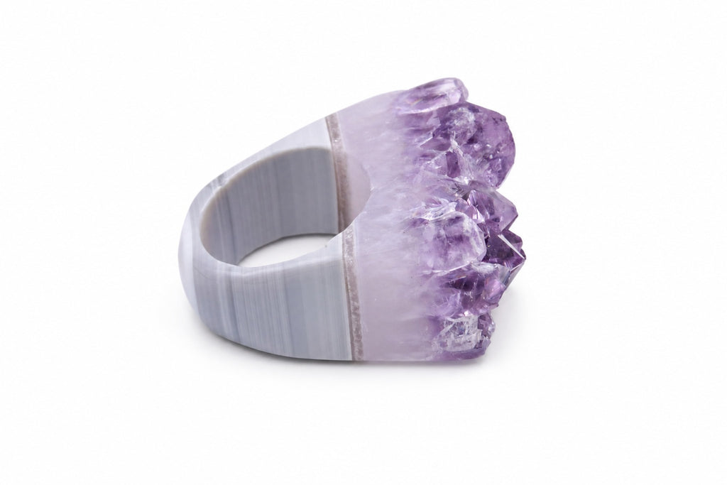 Ring Ametyst Druse