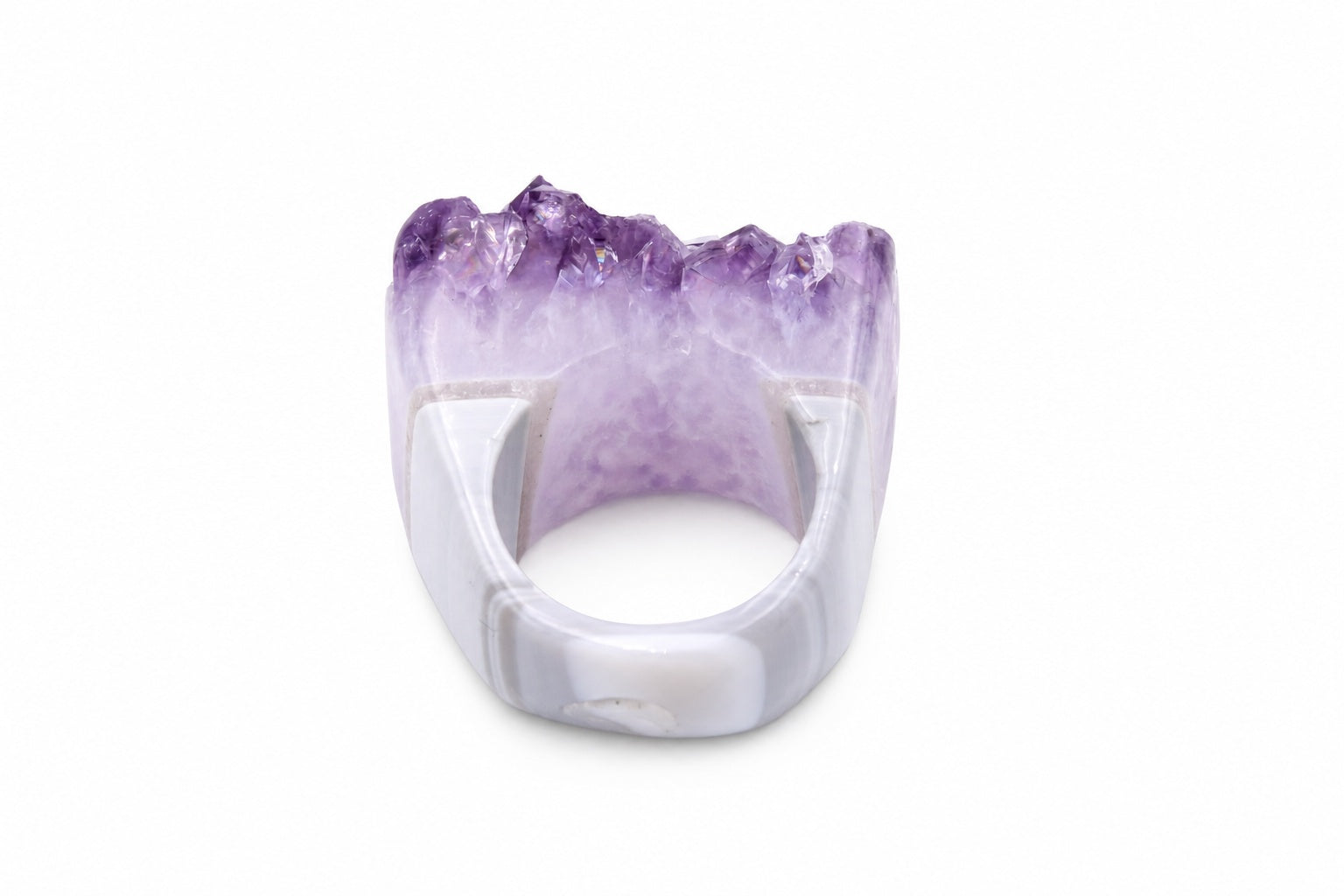 Ring Ametyst Druse