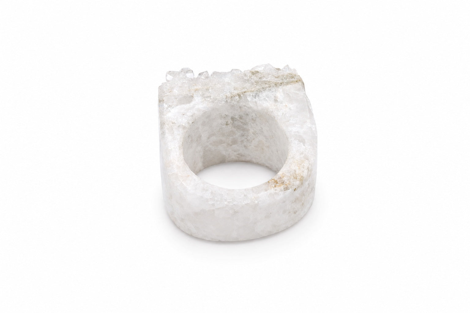 Ring Bergkristall Rå