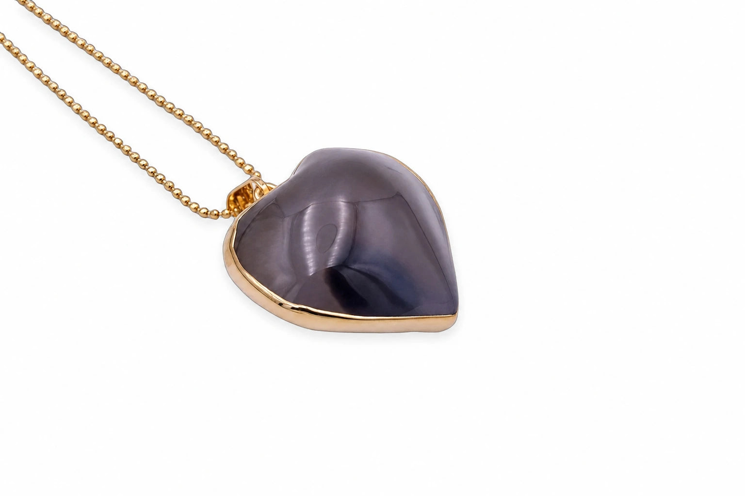 Naszyjnik Agat Serce Oszlifowane — biżuteria Brazi