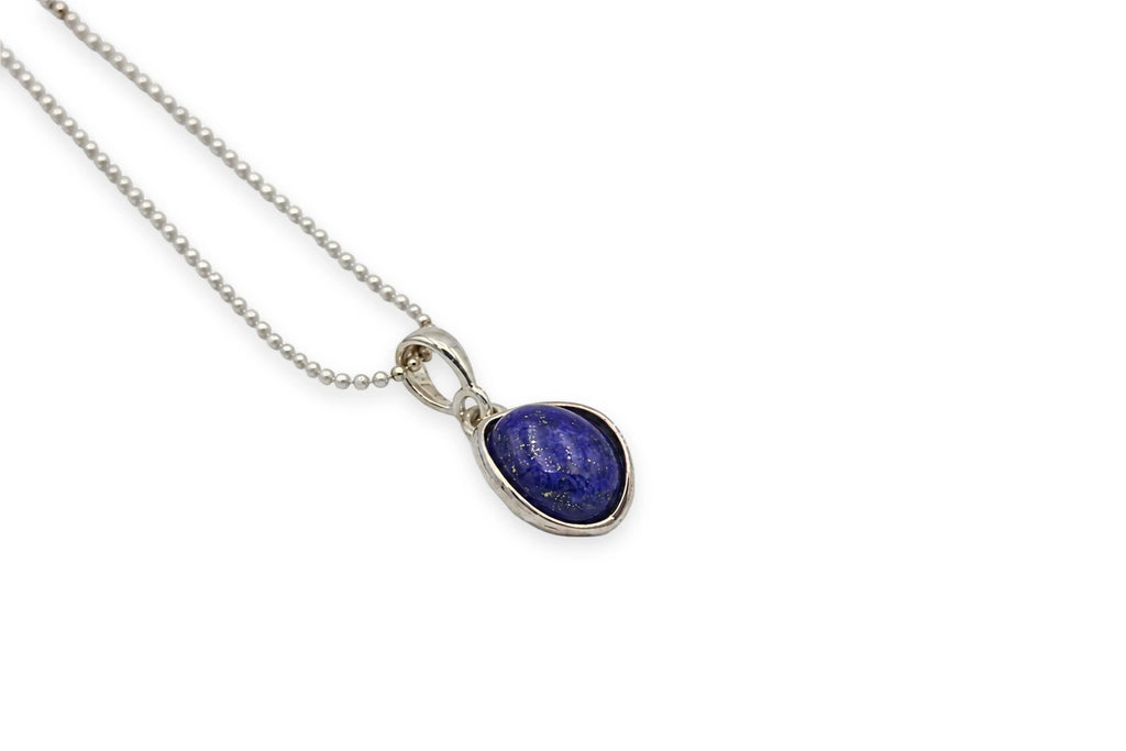 Naszyjnik z lapis lazuli, srebro 925 — biżuteria Brazi