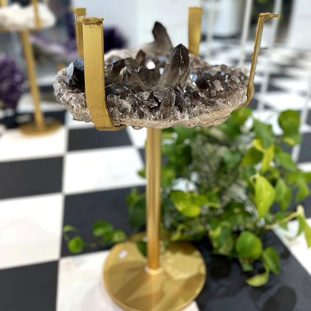 Stolik Kwarc Dymny Druza 16,35kg nr. 244 — Brazi Druse Jewelry