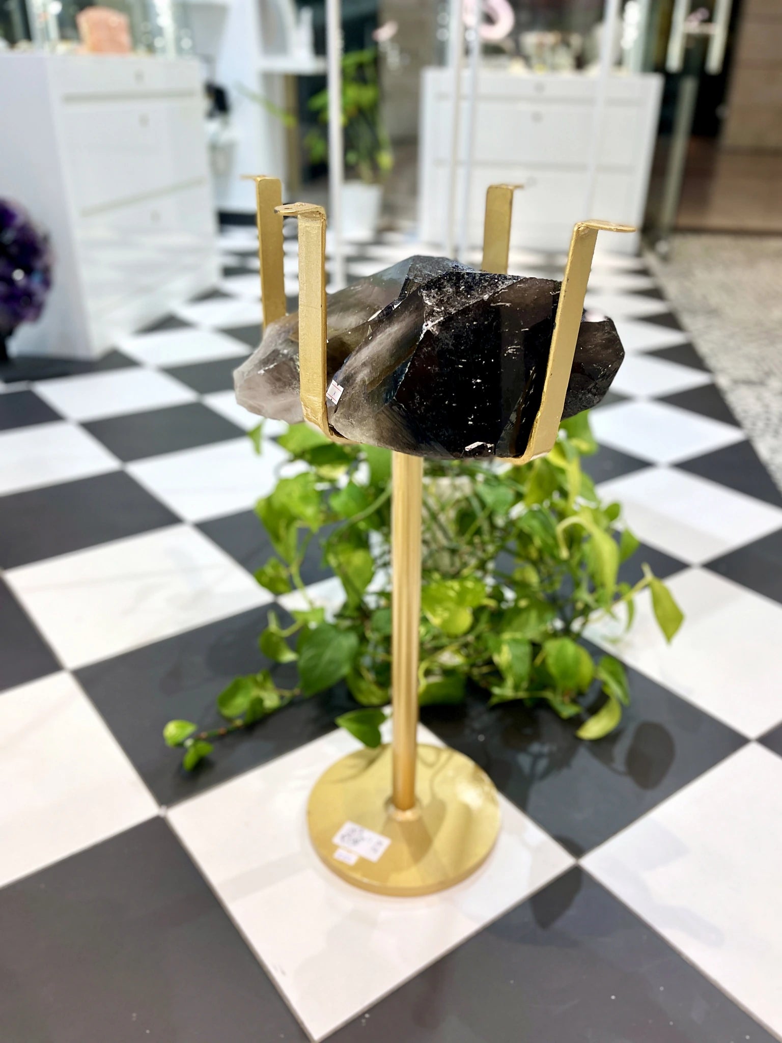 Stolik Kwarc Dymny Druza 11,2kg nr. 245 — biżuteria Brazi