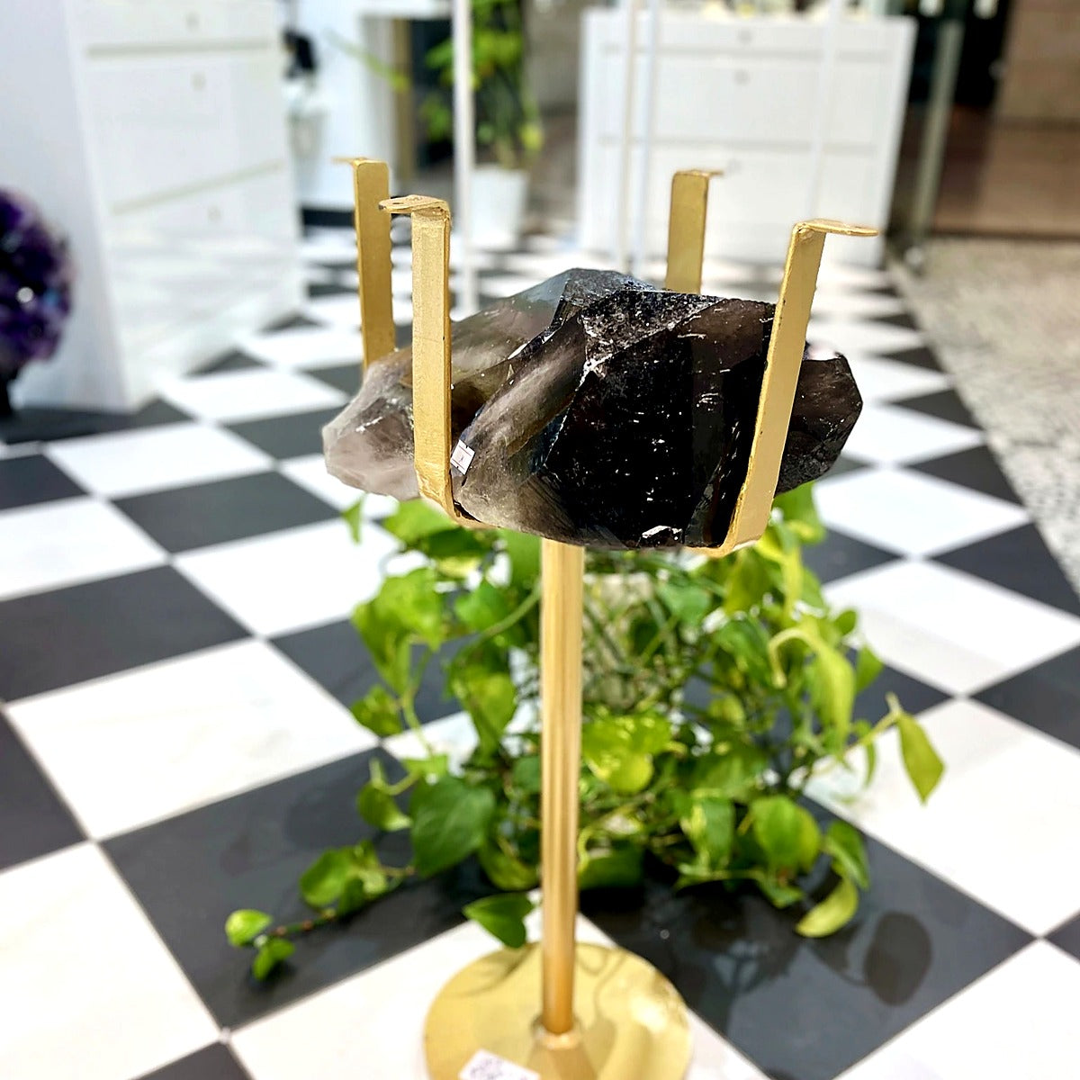 Stolik Kwarc Dymny Druza 11,2kg nr. 245 — Brazi Druse Jewelry