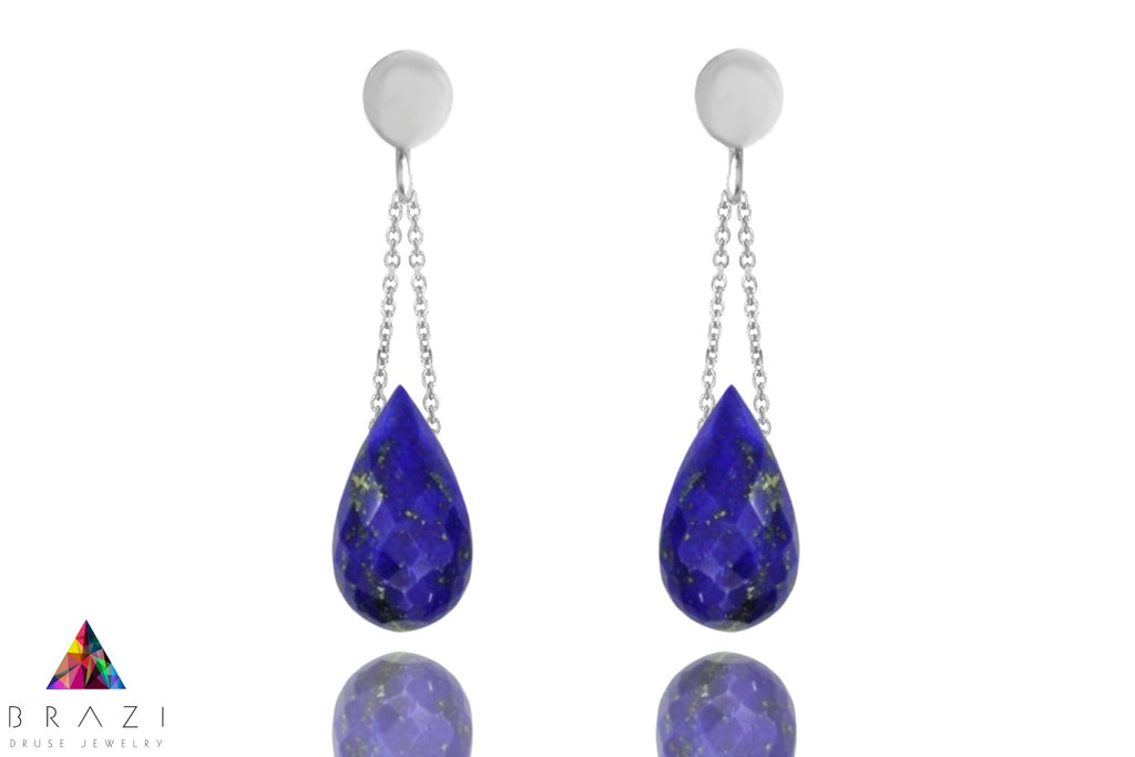 Kolczyki Lapis Lazuli Krople
