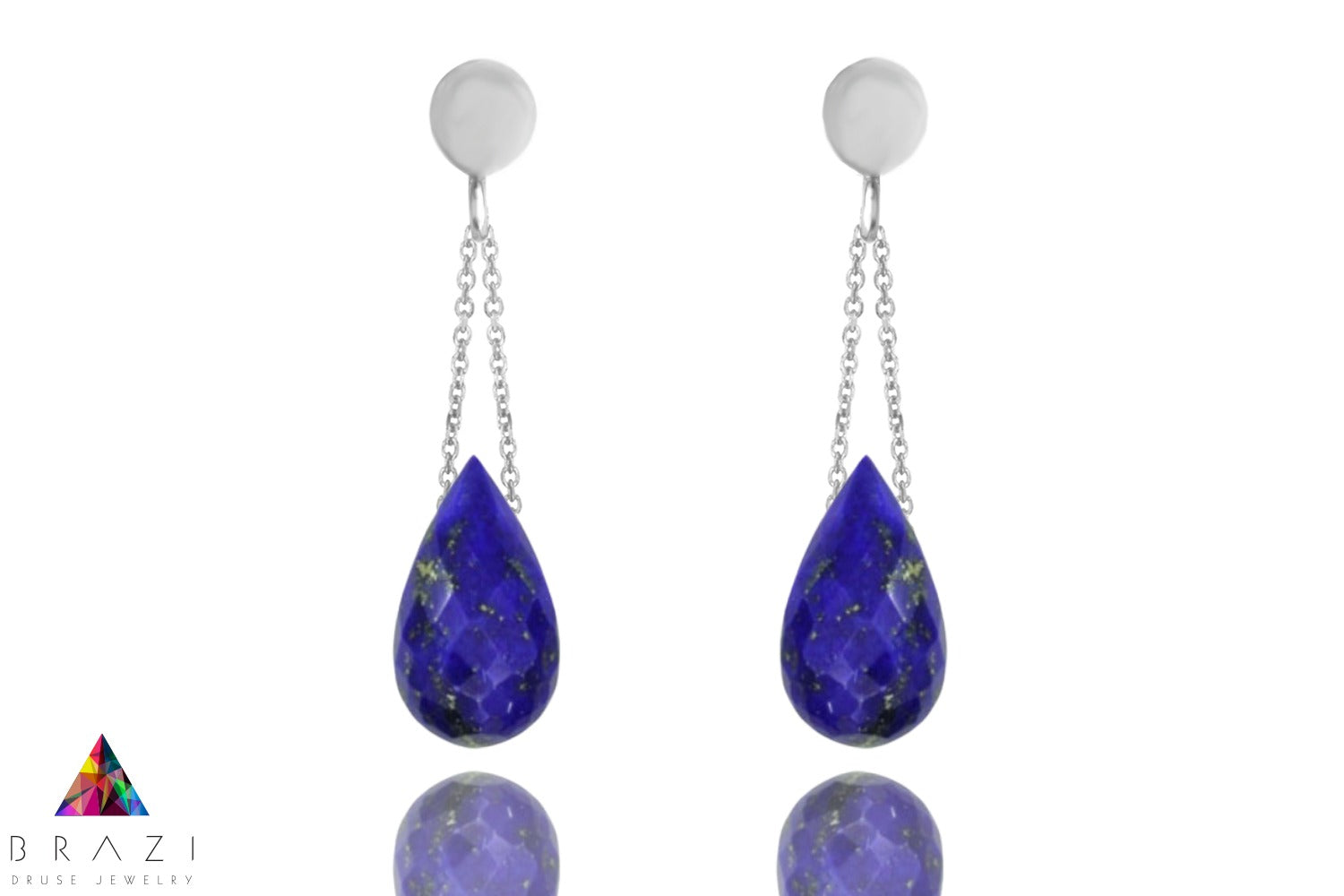 Kolczyki Lapis Lazuli Krople