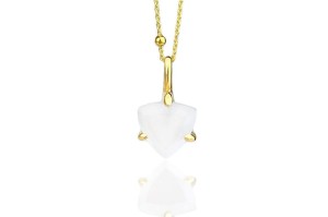Moonstone Trillion Necklace