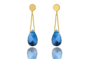 London Blue Topaz Drop Earrings