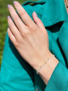 Crystal & Citrine Elegance Bracelet