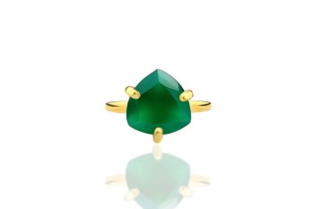 Pierścionek Chalcedon 4 ct. Trylion