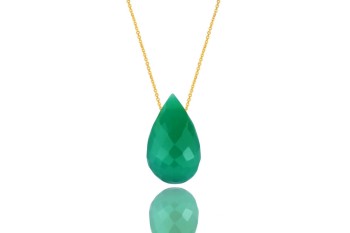 Naszyjnik Chalcedon  Kropla