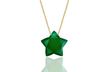 Naszyjnik Chalcedon Gwiazdka
