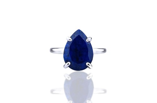 Pierścionek Lapis Lazuli 6 ct. Kropla