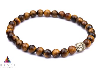 Bransoletka Męska Tygrysie Oko Budda