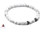 Bransoletka Męska Howlit Hematyt