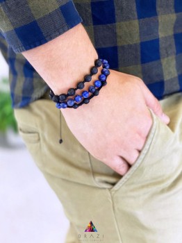 Bransoleta Męska Lawa Makrama