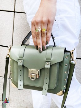 Brazi Druse: Pierścionek z kwarcu lemon, 4 ct, trylion, złoto 585.