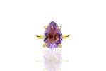 Pierścionek Ametyst 6 ct. Kropla