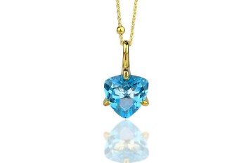 Naszyjnik Topaz Sky Blue 4 ct. Trylion