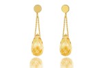 Kolczyki Cytryn Krople
