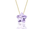 Naszyjnik Ametyst Lila Gwiazdka
