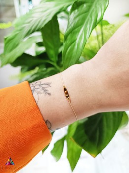 Delikatna bransoletka Brazi Druse Jewelry z Tygrysim Okiem.