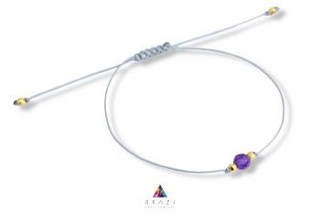 Bransoletka Szczęścia Ametyst