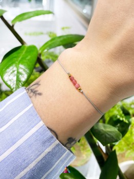 Bransoletka Szczęścia Turmalin Różowy