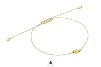 Bransoletka Szczęścia Brazi Druse Jewelry, cytryn, złota, delikatna.