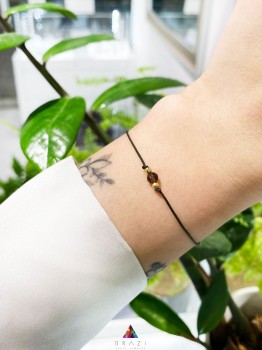 Bransoletka Szczęścia Kwarc Dymny