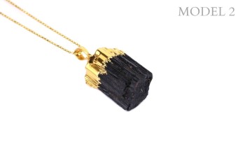 Naszyjnik Turmalin Mały złocony