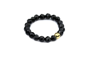 Pierścionek Turmalin Czarny 