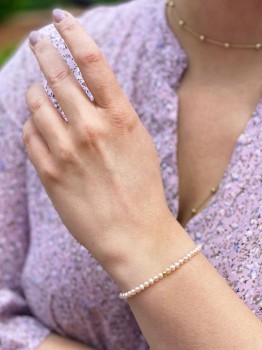 Delikatna bransoletka z włoskich pereł, Brazi Druse Jewelry.