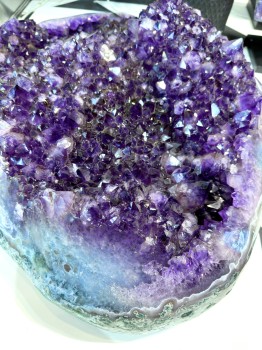 Ogromna szczotka ametystu 71kg nr. 55, Brazi Druse Jewelry: fioletowa,  niezwykła dekoracja.