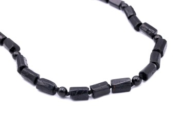 Naszyjnik Turmalin Bryłki I Kule Szlifowane