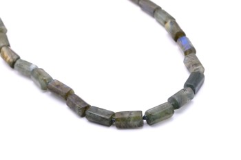Naszyjnik Brazi Druse, labradoryt, szlifowane bryłki.