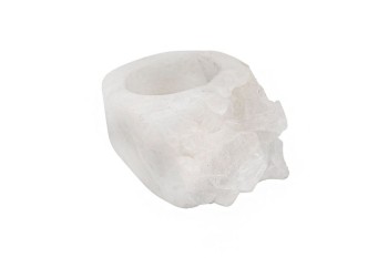 Pierścionek z naturalnego kryształu górskiego o strukturze szczotki krystalicznej, biżuteria Brazi