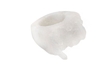 Pierścionek z naturalnym kryształem górskim w formie szczotki o surowej strukturze, biżuteria Brazi